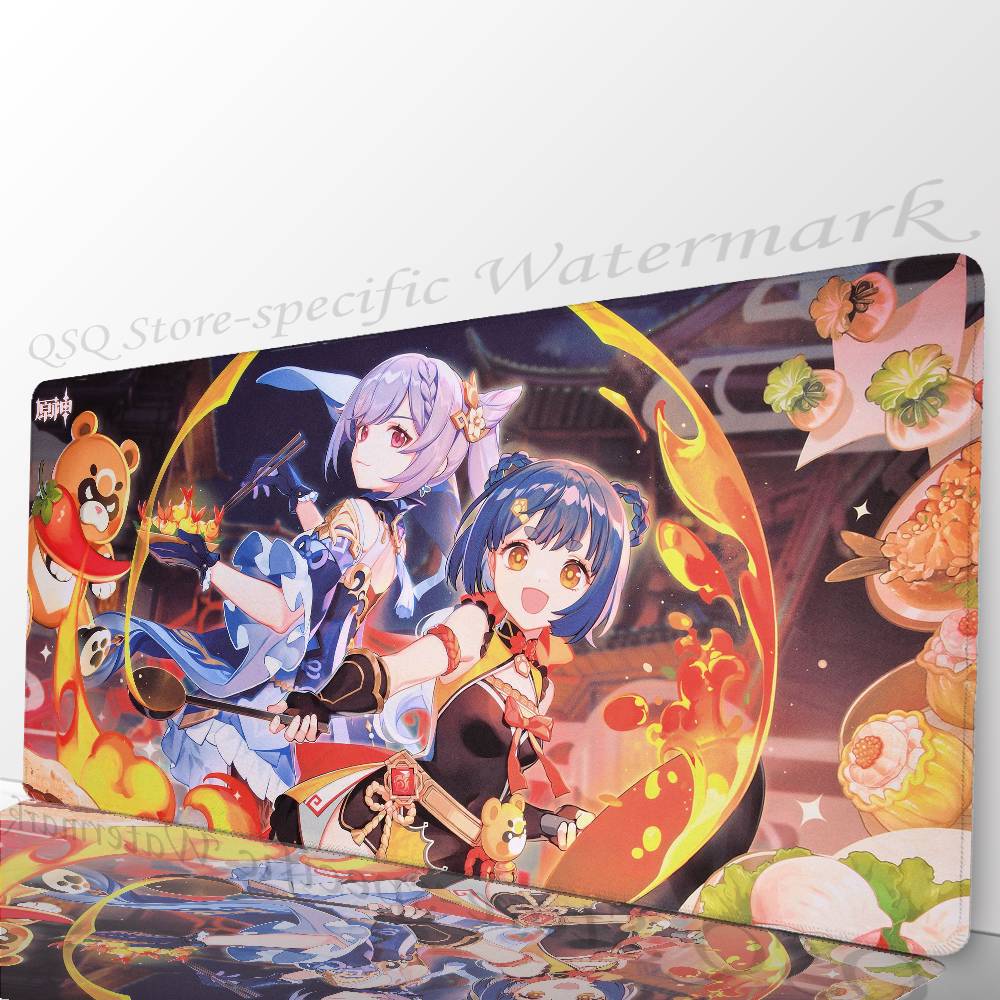 Mao Xiangling Anime Genshin I-Impact Game Mousepad Non-slip Suitable For Office Computers Laptops E-sports Game Desk Mats XXL K