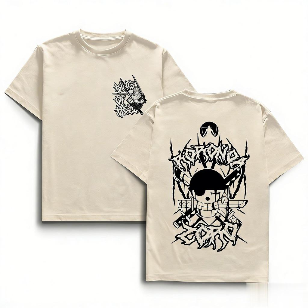 Unisex Zoro Graphic T Shirt Men Women Short Sleeve Tee Oversized Casual Tops Streetwear Y2k 2026 Summer Fashion