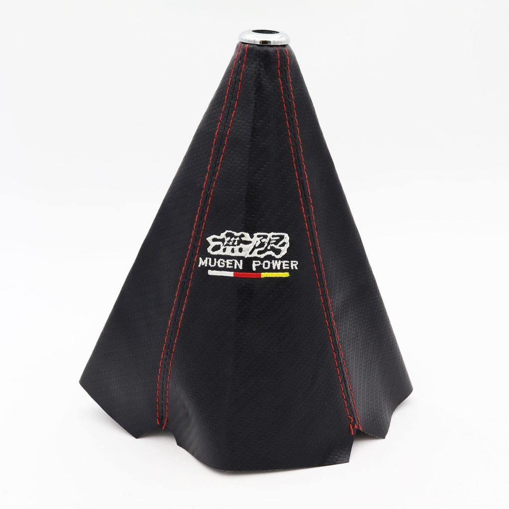 RALLART PU Leather Gear Shift Knob Dust Cover for Mitsubishi Vehicles