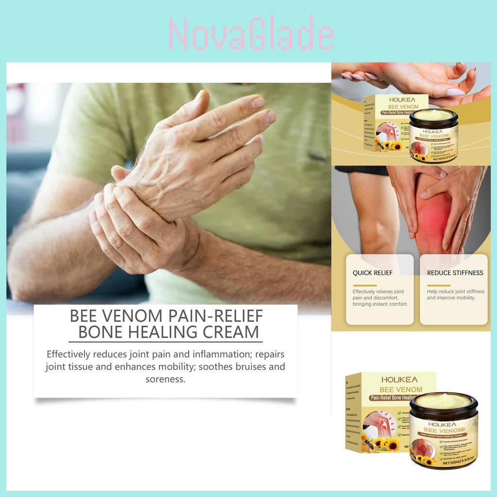 Houkea Bee Venom Joint Relief Cream Soothing Formula For Muscle And Joint Care