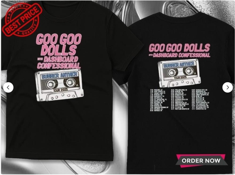 Goo Goo Dolls Summer Anthem Tour 2025 T-Shirt Unisex T-Shirt XXXXL