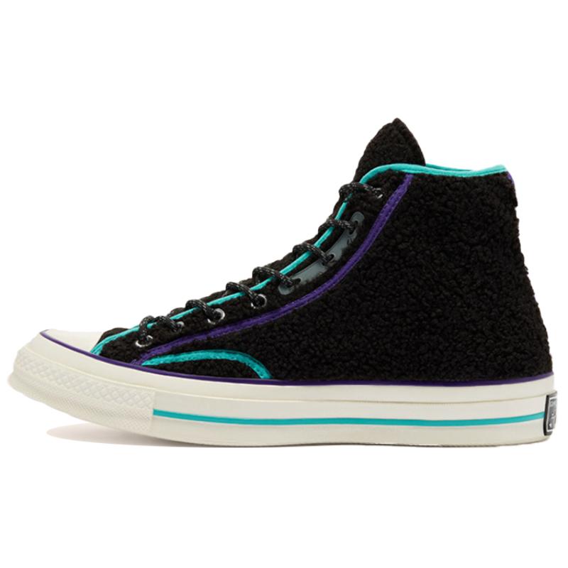 

Converse 1970s Round Toe Lace-Up High Top Canvas Shoes Unisex Black Green Red Purple 37.5