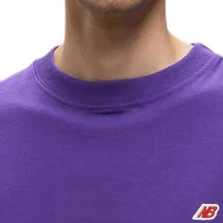 New Balance Made In USA Series T Shirts Unisex Purple Crew Neck Moderate Straight Fit MT21542-PRP