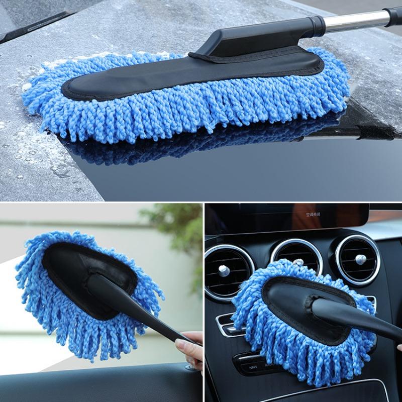 Retractable Extendable Car Wax Brush Vehicle Dust Removal Cleaning Duster For Household Use
