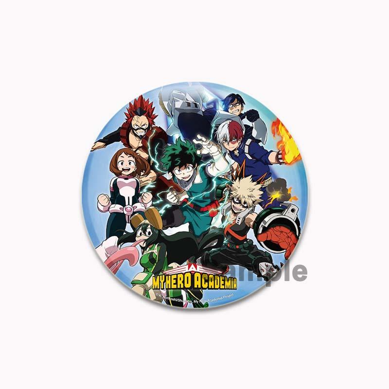 

32/44/58 мм аниме Моя геройская академия брошь Мидория Изуку Бакугоу Кацуки Тодороки Шото мультфильм значок аксессуары ювелирные изделия подарок ручной работы круглые булавки 58mm