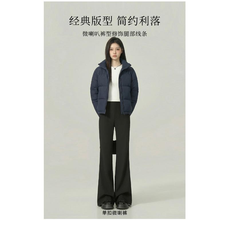 Women S High Waist Flared Dress Pants Slim Fit Casual Trousers
