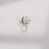 Korean Style Zircon & Pearl Brooch Corsage for Coats