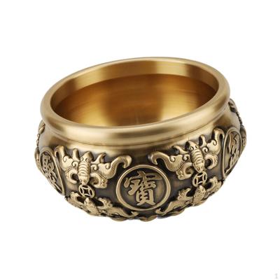 Chinese Fortune Treasure Basin Cornucopia Bowl Craft Lucky Money Model for Desktop