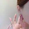 PONYKISS S Sterling Silver Hollow Bowknot Pendant Hoop Earrings for Women Cute Fine  Minimalist Light luxury Accessory