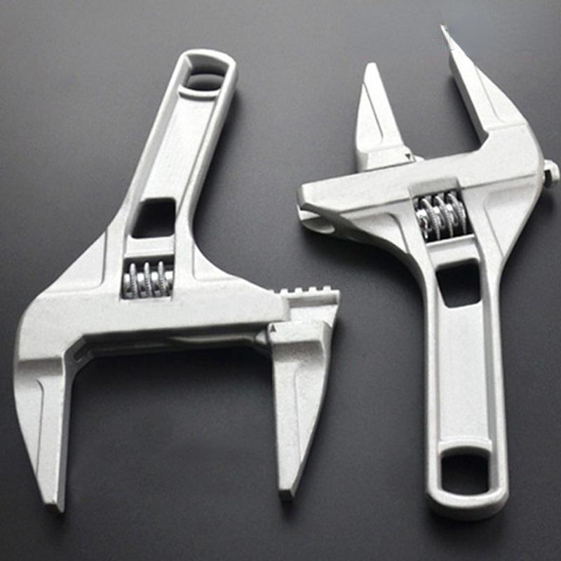 DURANTEY Clé à Molette 6-68 Mm Clé à Grande Ouverture Clé De Salle De Bain En Alliage D'aluminium Clé Universelle Réglable Multifonctionnelle Pour écrous De Tuyau Dans Lavabo De Salle De Bain