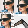 Women's Retro Flat Top Large Oversize Square Frame Sunglasses With Uv400 Protection And Timeless Style