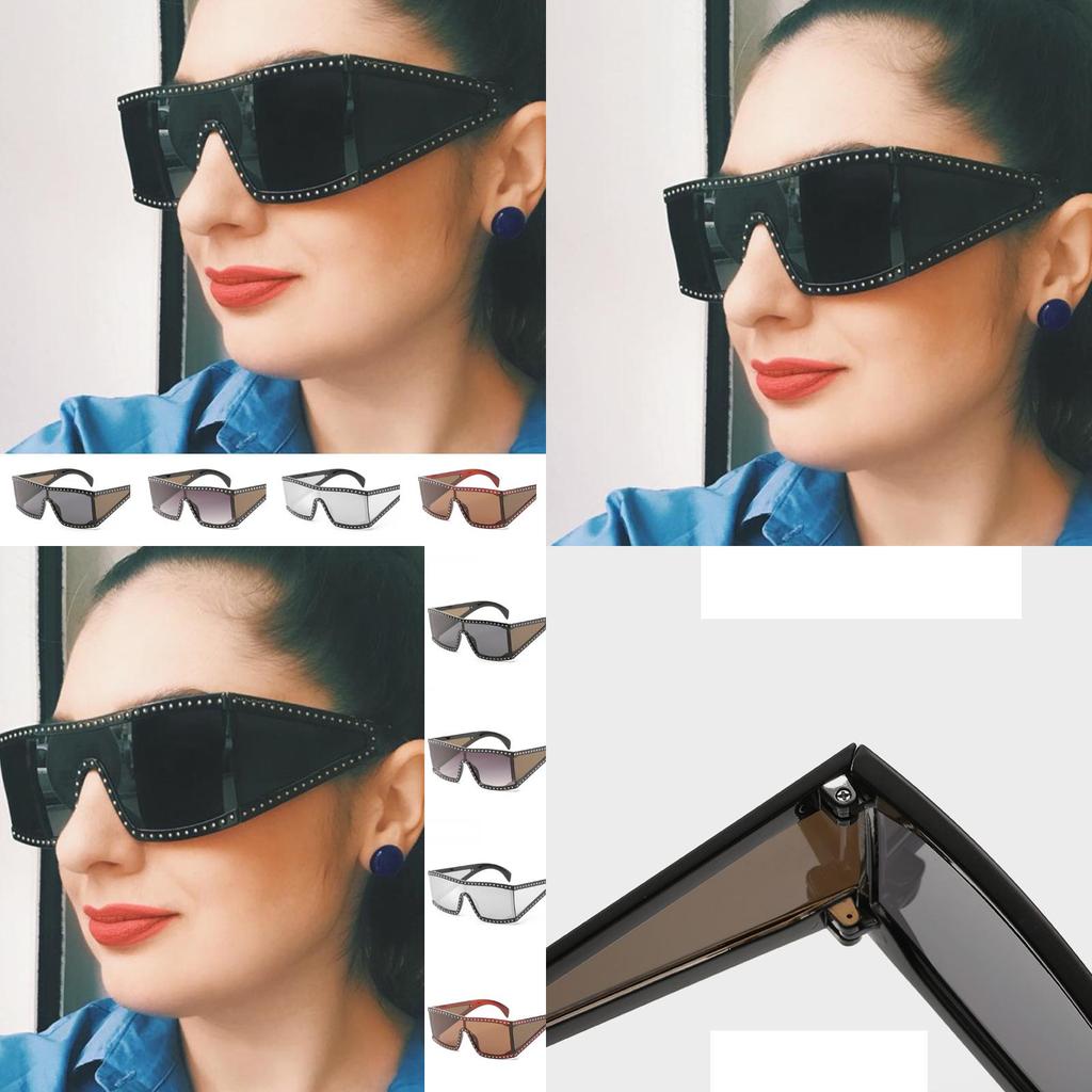 Women's Retro Flat Top Large Oversize Square Frame Sunglasses With Uv400 Protection And Timeless Style