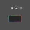 LED Light Mousepad RGB Keyboard Cover Desk-mat Colorful Surface Black Mouse Pad Waterproof Multi-size World Computer Gamer