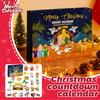 New Year Advent Calendar - Christmas Countdown Calendar With 24 Building Block Toys