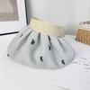 Trendy Wide Brim Women's Bow Sun Hat Empty Top Foldable Sun Visor Hat Quick-drying UV Protection Bucket Hat Summer Outdoor