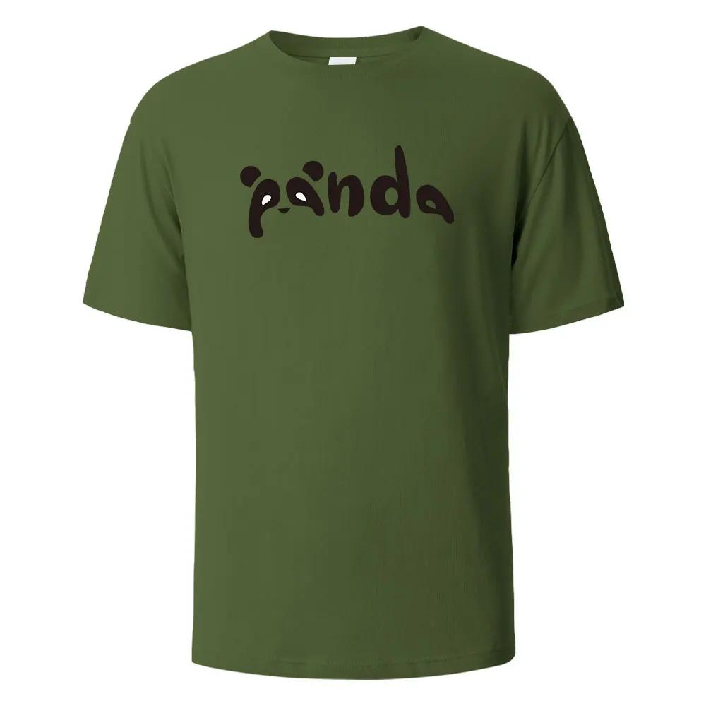 

Мужская футболка с принтом Панда Смешная Уличная одежда 100% Хлопок Топы Для Мужчин Женщин Лето Дышащие Короткий Рукав Круглый Вырез Базовые Футболки 4XL