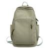 Student Schoolbag Women's Large Capacity Solid Color Backpack Men's Travel Backpack