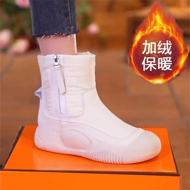 Sněhule dámské zimní sametově zesílené teplé bavlněné boty 2024 nové všestranné krátké trubkové nepromokavé s tlustou podrážkou