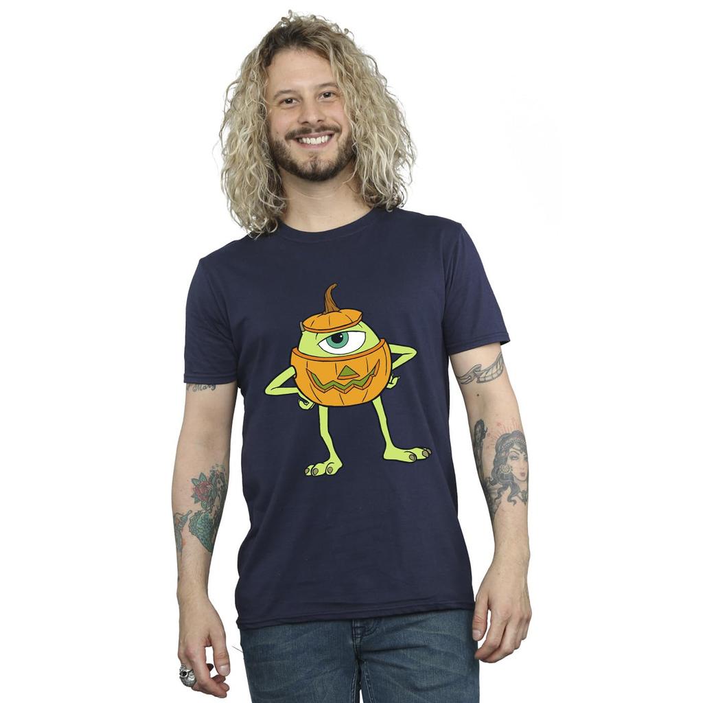 Monsters Inc Mens Mike Pumpkin Cotton Halloween T-Shirt