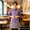 Chinese Style Canvas Cooking Apron: Long-Sleeve, Oil-Proof, Breathable, Wear-Resistant Kitchen Workwear