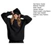 Sweats à capuche avec coussin pour les yeux intégré pour femmes hommes unisexe Sweat-shirt surdimensionné Pulls pour voyage avion avec poche pour dormir