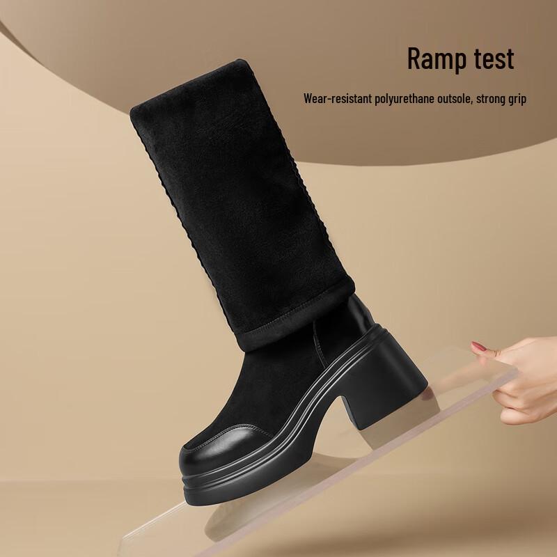 ZHR Women's Winter Stretch Over-the-Knee Boots