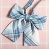 Jk Japanese Plaid Korean Version Of Collar Flower Graduate Female Collar Flower College Wind Streamer Jk Bow Shirt Accessories Sailor Suit