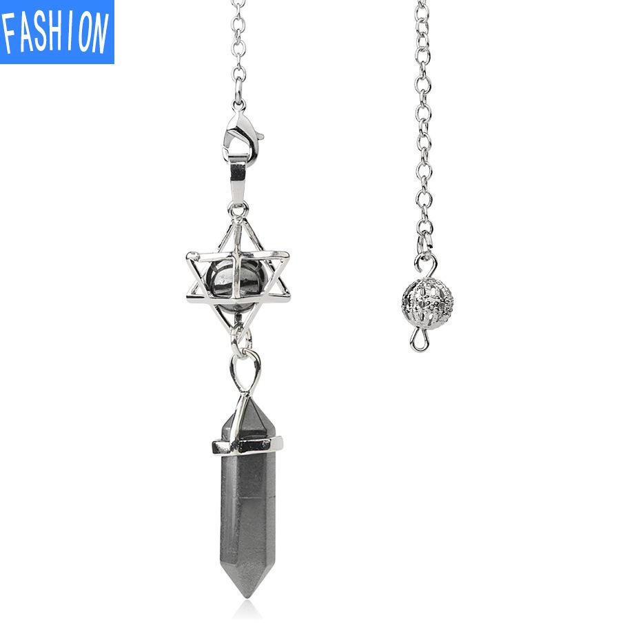 Hexagonal Prism Pendant Crystal Pendant Necklace