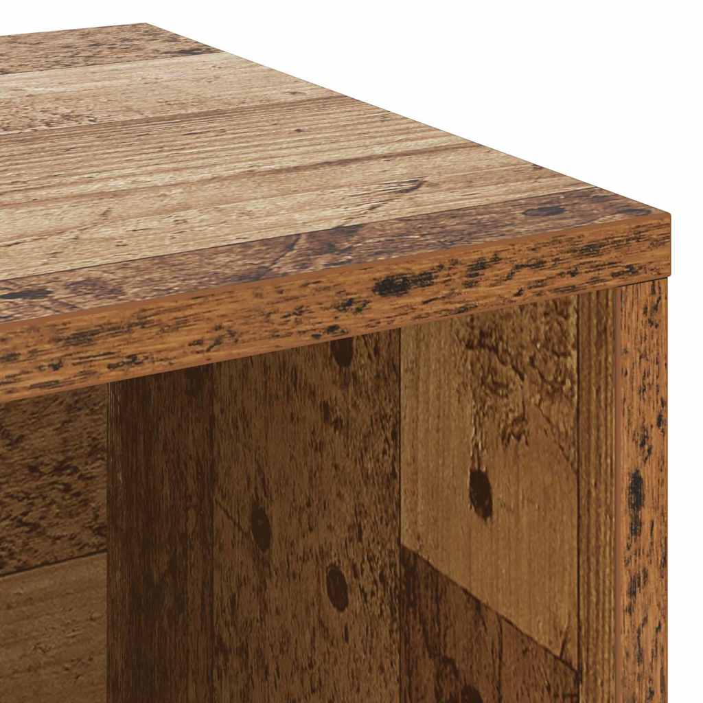 Shoe Bench with Shelf Reclaimed Wood Look 103 X 30 X 54.5 Cm Engineered Wood