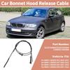 2 Stück Nr. 51237184603/51237201904 Auto Motorhauben-Verriegelungsentriegelungskabel für BMW 1er E81 E82 E87 E88 116d 116i 118d 118i 120d 120i Haubenverriegelungsdraht