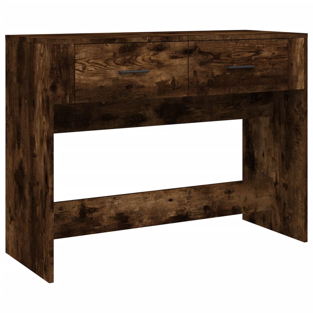 Console Table Smoked Oak 100x39x75 cm Wood Based Material