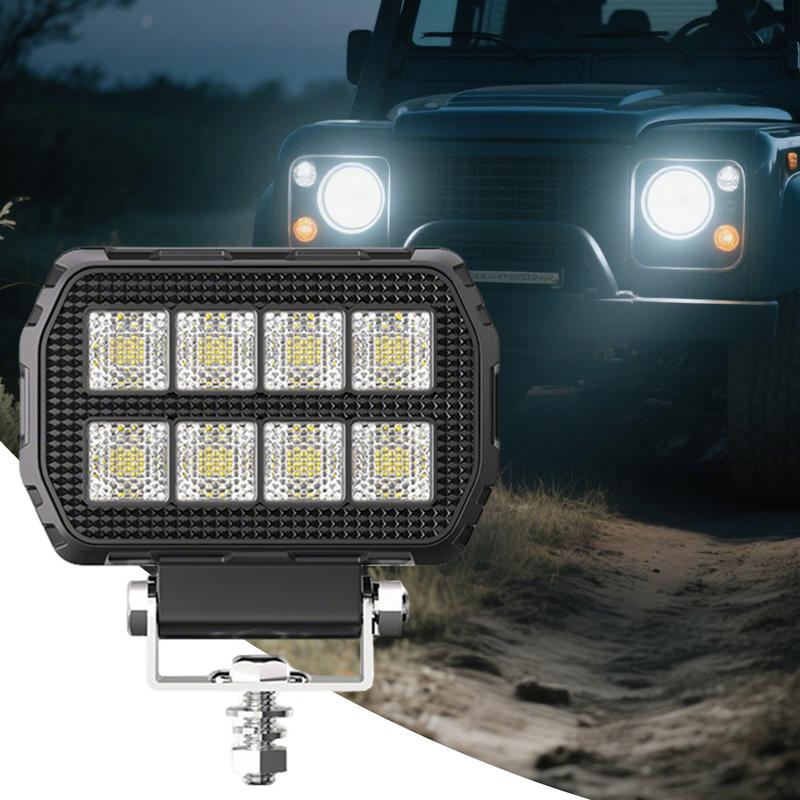 Led Off Road Lights Bright Driving Fog Boat Lights High Amber Multi-Functional Dustproof Automotive Truck Road Atv Trailer