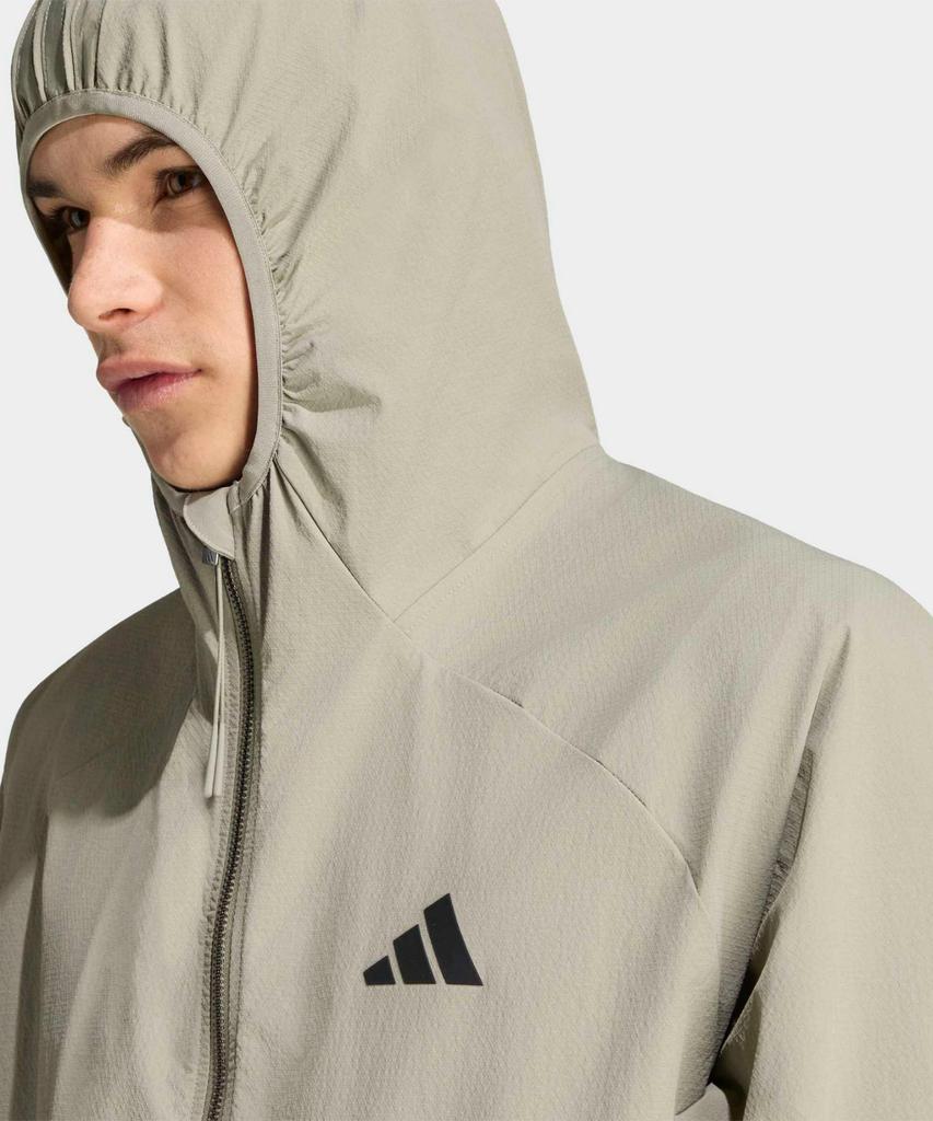 adidas City Tech 3-Stripe Windbreaker - Silver Pebble / Kt0497