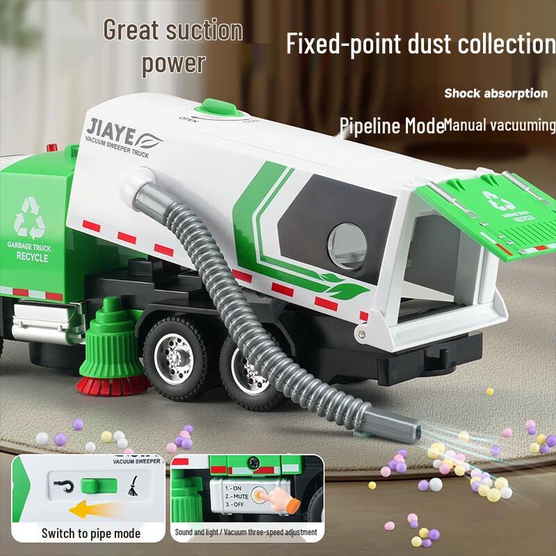 Electric Vacuum Sweeping Sanitation Truck Toy