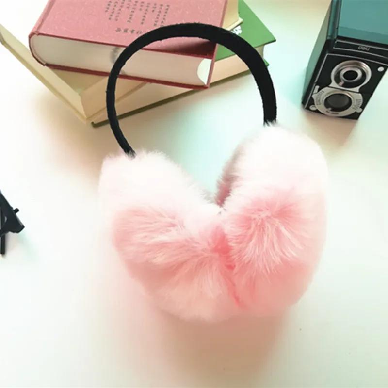 Unisex Ohrenschützer Kunstfell Ohrenschützer Dickes Fell Winter Ohrenwärmer Plüsch Kopfhörer Ausziehbar für Kind und Erwachsener Einhorn Kopfhörer