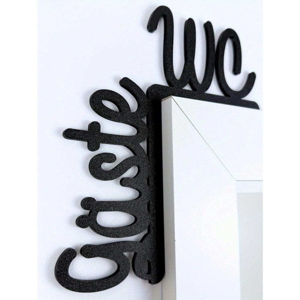 

Gäste - WC - Türrahmenschild aus Metall ohne Bohren! Идеально подходит для WC - Schild, Gäste - WC - Schild, Türschild или унитаза. TY7221 чёрный