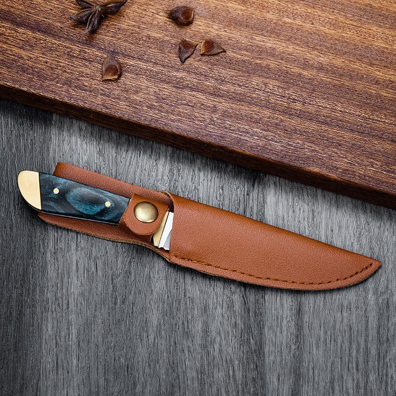 Dragon & Phoenix Dual-Style Peeling Knife Set - Thickened Mandarin Duck Design, Ideal for Fruits & BBQ