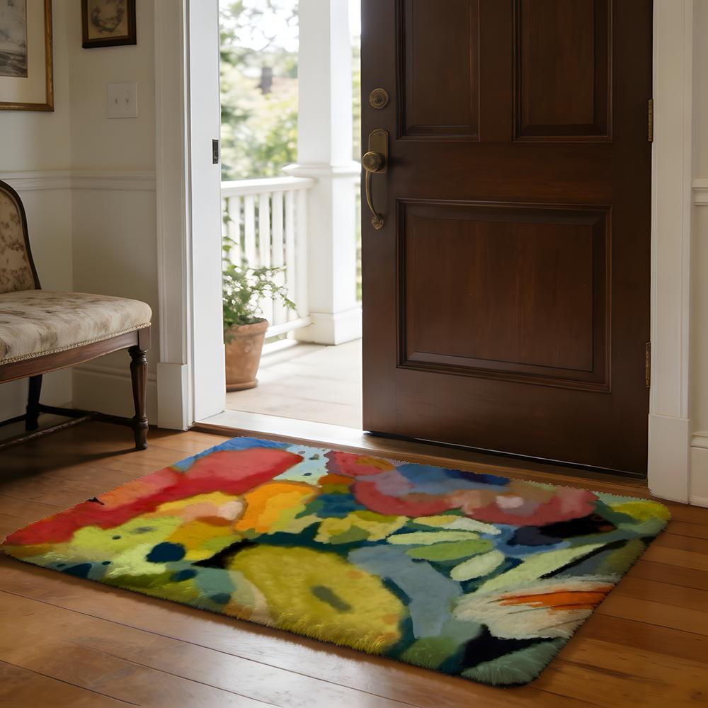 Floor Mat Soft Flannel Rug Non-Slip Absorbent Mat for Bathroom Bedroom Home Decor Adrianne Lenker