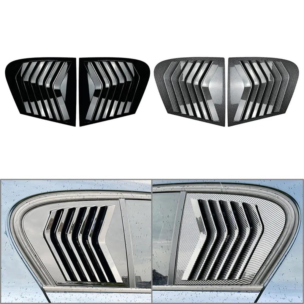 Pair Car Side Window Spoiler Cover For Bmw F20 118i 120i Hatchback 2011-2019 Rear Triangle Louver Air Splitter F20 Louver