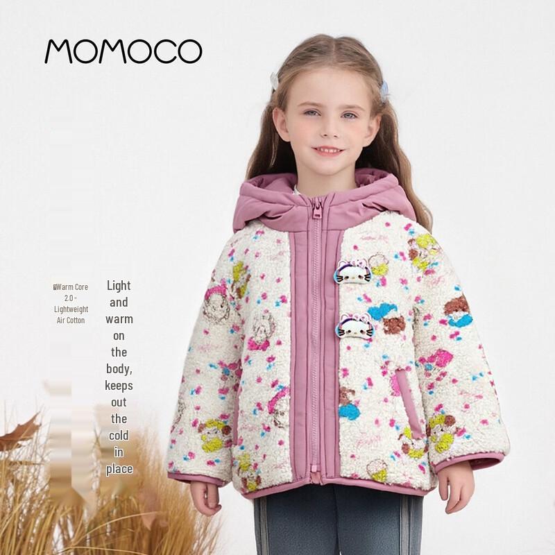 Женская пушистая зимняя куртка с капюшоном MOMOCO 90