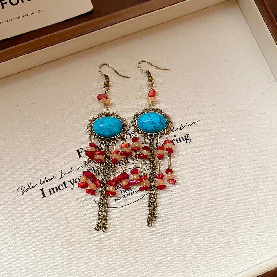 Silver Needle High-End Tassel Earrings – Elegant, Fashionable, Simple Design with a Unique Touch.