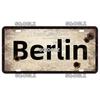 Vintage Berlin City War Metal Tin Sign | Retro Store & Bar Wall Decor Poster | Home Art Plaque