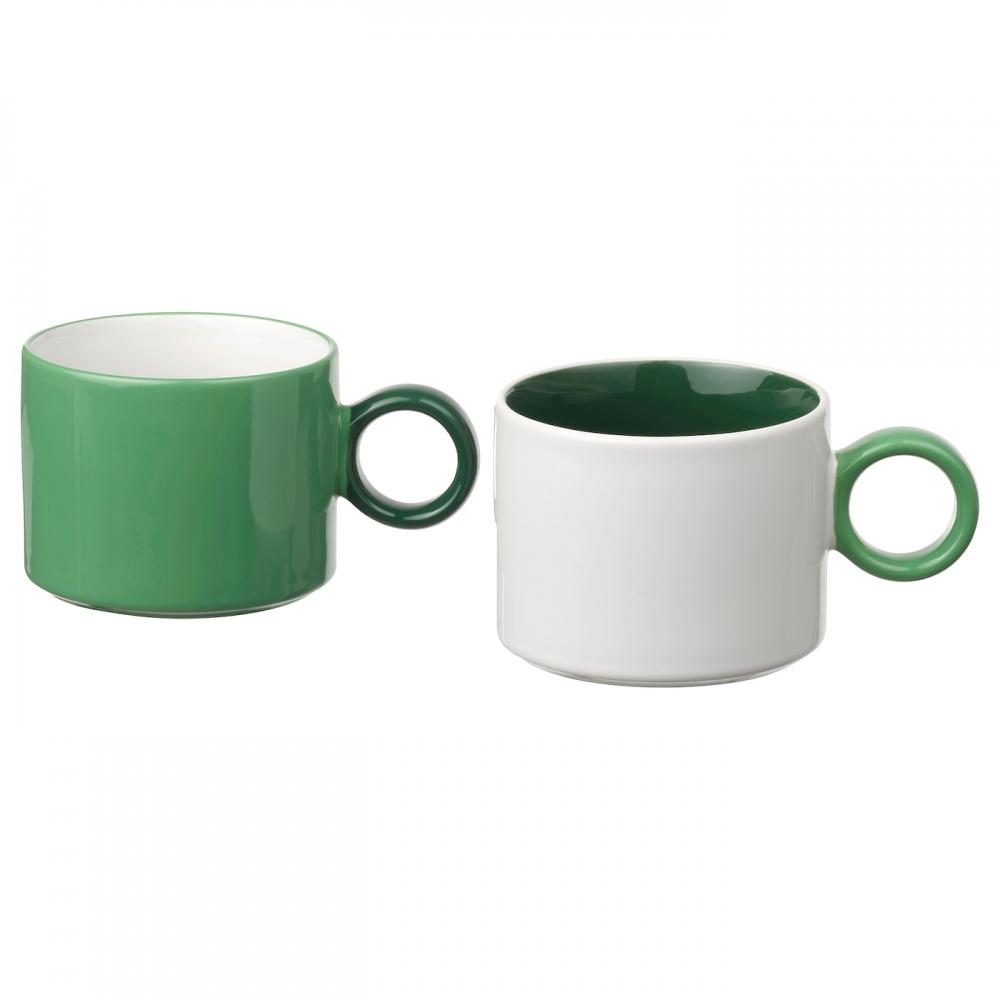 

IKEA PIGG L Кружка Пигол белый зеленый 30 кл