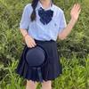 Cute Round Dome Fedora Hat Woolen Sailor Hat Fashion Bow Bowler Hat  Girls