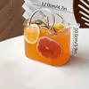 Unique Shape Summer Teacup Transparent Wine Cup Creative Handbag Glass Cup  Summer Drink