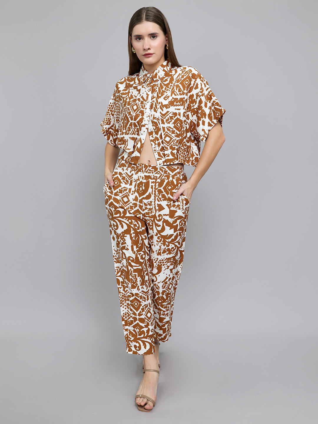 Monte Carlo Womens Oversized Printed Coordinate Set 3XL