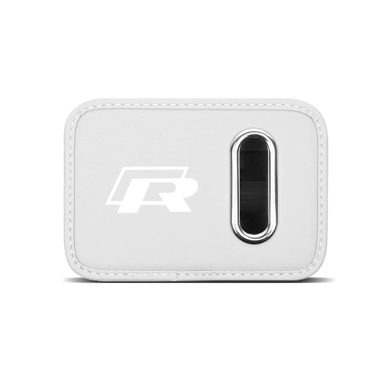 Car Soft Leather Tissue Box Multi Functional Car Door Storage Box Accessories For VW Golf T‑Roc Tiguan Polo Passat T‑Cross MK7 Gj8