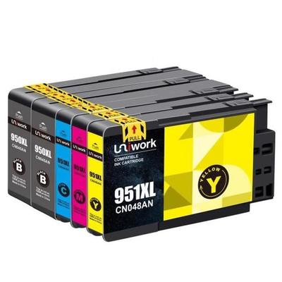 950 951 XL Cartuchos de tinta UNIWORK Paquete de 5 Compatible hp 950/951XL Compatible hp Officejet Pro 8600 8630 8610 8620 8100 8616 8615
