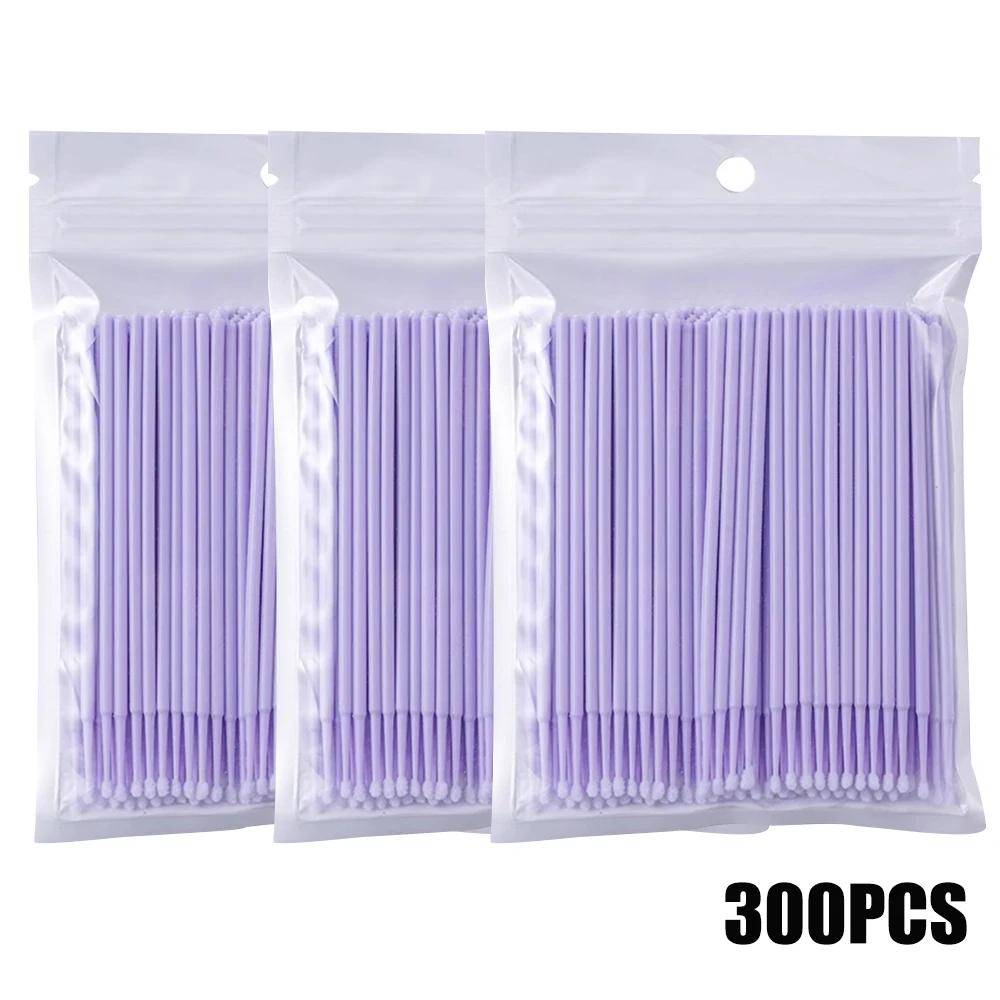 300/2000pcs Disposable MicroBrush Eyelash Extension Brushes For Makeup Nail Art Individua Applicator Lash Cleaning Removing Tool
