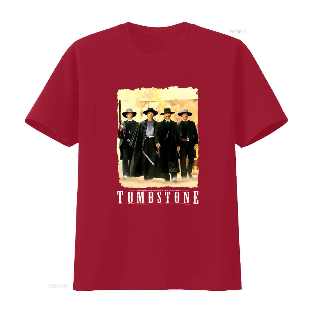 Tombstone Movie Huckleberry Mens Black T Shirt Classic Western Outlaw Design for Sizes S 3XL Vintage Washed Comfortable